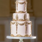 Beautiful Gold Wedding Cake