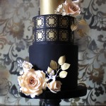 Black and Gold Cakes