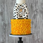 Black and White Polka Dot Cake