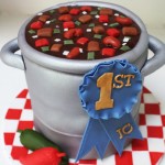 Chili cook-off first place pot of chili cake