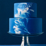 Cobalt Blue Wedding Cake