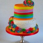 Colorful Ruffle Cake