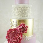 Gold Wedding Cake