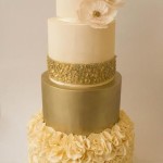 Gold Wedding Cake - Cake by Ceca79