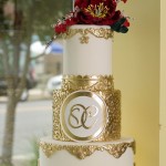 Gold Wedding Cake by ModWedding