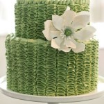 Green, Ruffled Icing