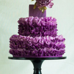 Lavender Wedding Cake - Chocolate Inside