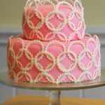 Pink Geometric Cake