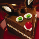 Rudolph the red-nosed Reindeer chocolate cake