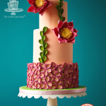 Two-Toned Petal Floral Inspired Cake