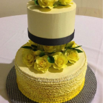 Yellow Ombre Petal Cake