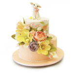 Baby Sheep Shower Cake