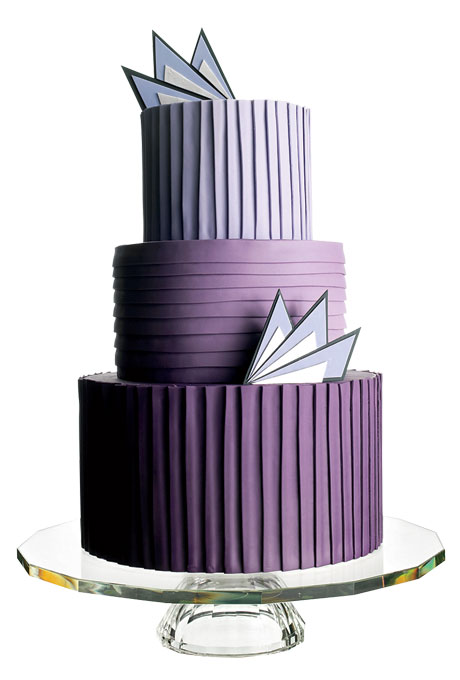 Beautiful purple fondant cake isolated on transparent background 25229644  PNG