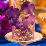 Beautiful Purple and Gold Mini Cake