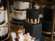 Black and Gold Wedding Cake