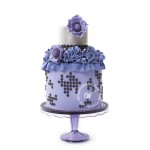 Blackberry Dot Wedding Cake