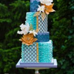 Blue Wedding Cake