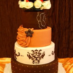 Chocolate Fall Wedding Cake