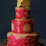 Indian Red Wedding Cake