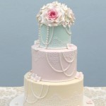 Ombre Pastel Wedding Cake