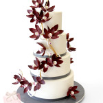 Orchid Wedding Cake