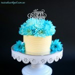 Real Flower Buttercream Cake