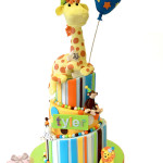 Tyler’s Topsy Turvy Animal Themed Birthday Cake