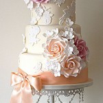 Vintage Lace Blossom Cake