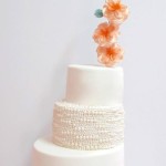 White Pearls Wedding Cake