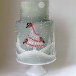 Cake with Christmas Prints