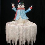 Crystal ​​Icicles and and Snowman Cake