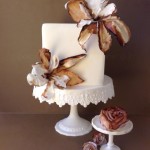 Flowers Painted with Coffee Cake