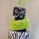 Frilly Middle Tower Cake