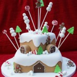 Gingerbread House Cake