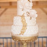 Gold Flower Sensational Wedding Cake