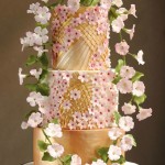 Gold Wedding Cake