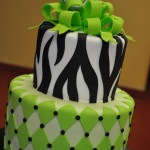 Green and Zebra Cake