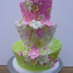 Pink Green Cake