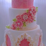 Pink Wedding Cake