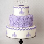 Purple Chandelier Cake