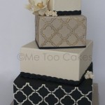 Quatrefoil Wedding Cake Magnolia