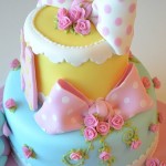 Rose and Bow Cake