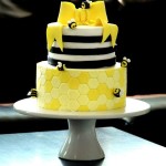 Tiered Bumble Bee Cake