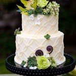 White with Flowers Cake