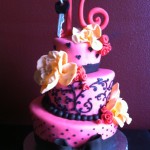 Beautiful Pink Birthday Cake