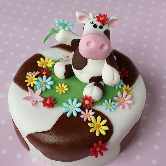 Cake Decoration Decoration Cow | Acrylic Farm Cake Topper | Pink Farm  Birthday Party - Cake Decorating Supplies - Aliexpress