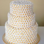 Cake Coated with Daisies