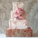 Elegant in Pink Wedding Cake