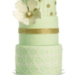 Mint and Gold Cake