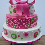 Pink and Green Cake